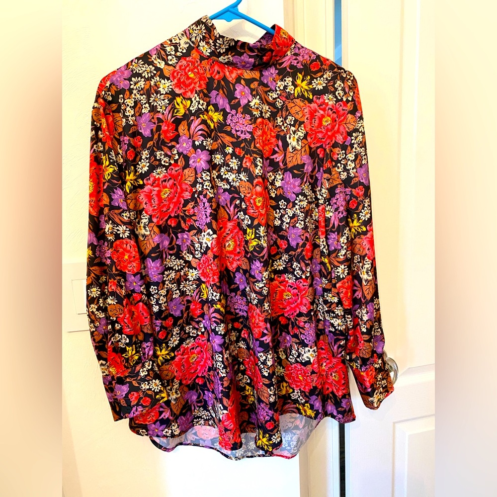 Zara silk dress shirt